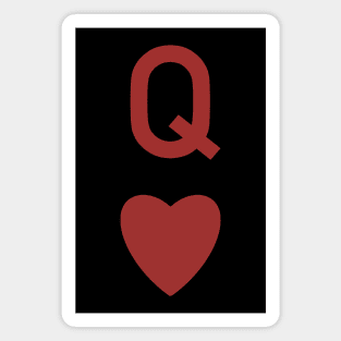 Queen of Hearts Card Magnet